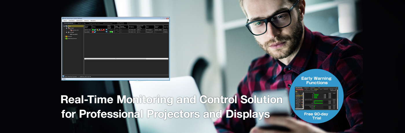 Real-Time Monitoring and Control Solution for Professional Projectors and Displays