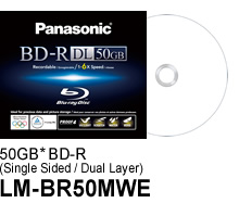 50GB BD-R (Single Sided/Dual Layer) LM-BR50MWE