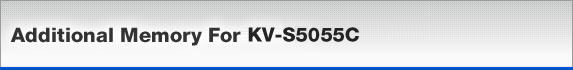 Additional Memory For KV-S5055C