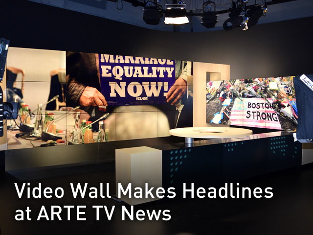 Video Wall Makes Headlines at ARTE TV News