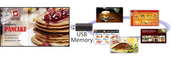 The Display Has a Built-in 4K Compatible USB Media Player