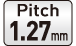 Pitch 1.27mm