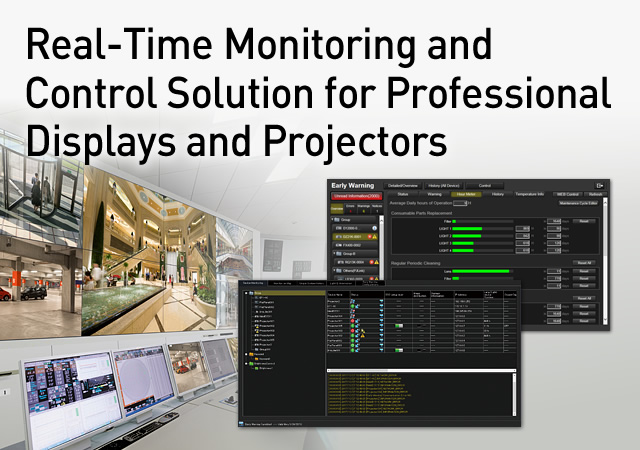 Real-Time Monitoring and Control Solution for Professional Displays and Projectors