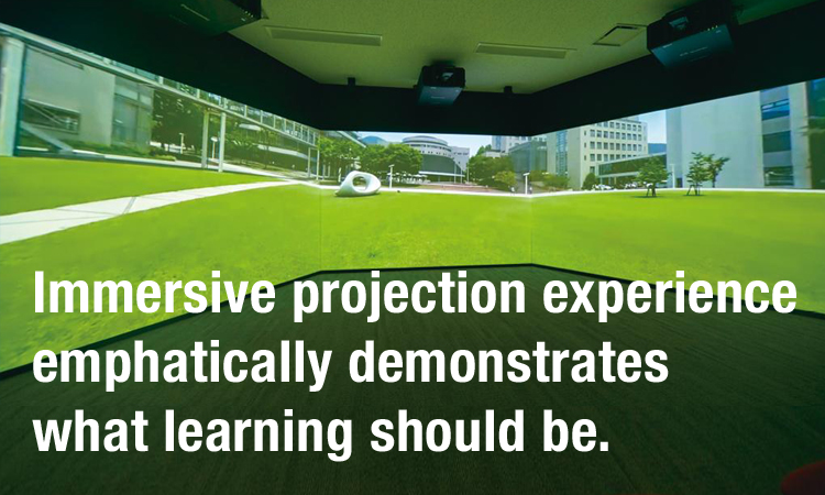 Immersive projection experience emphatically demonstrates what learning should be.