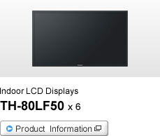 Indoor LCD Displays TH-80LF50 x 6