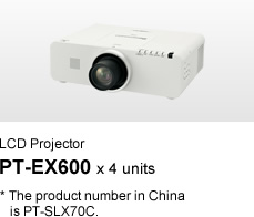 LCD Projector PT-EX600 x 4 units