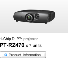 1-Chip DLP™ projector PT-RZ470 x 7 units