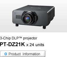 3-Chip DLP™ projector PT-DZ21K x 24 units