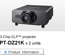 3-Chip DLP™ projector PT-DZ21K x 2 units