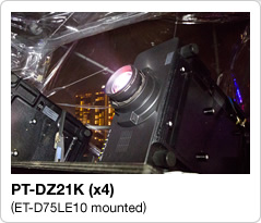 PT-DZ21K (x4)(ET-D75LE10 mounted)