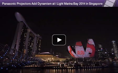 Panasonic Projectors Add Dynamism at i Light Marina Bay 2014 in Singapore