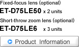 ET-D75LE50 / ET-D75LE6 Product Information