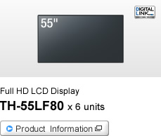 Full HD LCD Display TH-55LF80 x 6 units