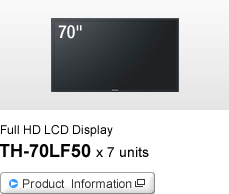 Full HD LCD Display TH-70LF50 x 7 units