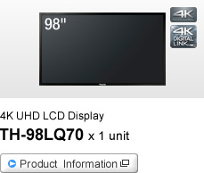 4K UHD LCD Display TH-98LQ70 x 1 unit