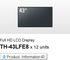 Full HD LCD Display TH-43LFE8 x 12 units