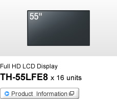 Full HD LCD Display TH-55LFE8 x 16 units