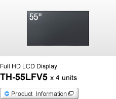 Full HD LCD Display TH-55LFV5 x 4 units