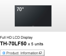Full HD LCD Display TH-70LF50 x 5 units
