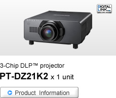 3-Chip DLP™ projector PT-DZ21K2 x 1 unit