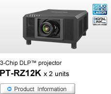 3-Chip DLP™ projector PT-RZ12K x 2 units
