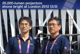 20,000-lumen projectors shone bright at London 2012 (3/3)