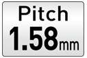 Pitch 1.58mm