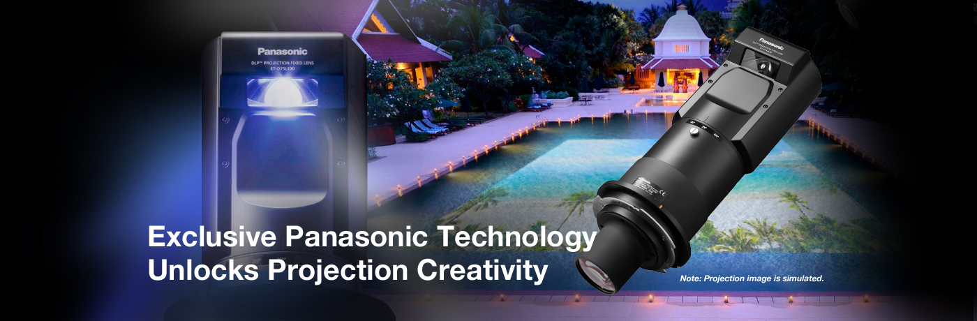 Exclusive Panasonic Technology<br>Unlocks Projection Creativity