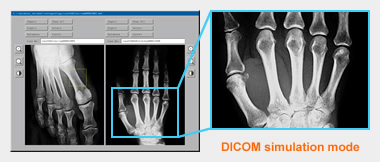 DICOM simulation mode