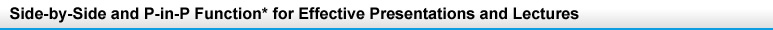 Side-by-Side and P-in-P Function* for Effective Presentations and Lectures 