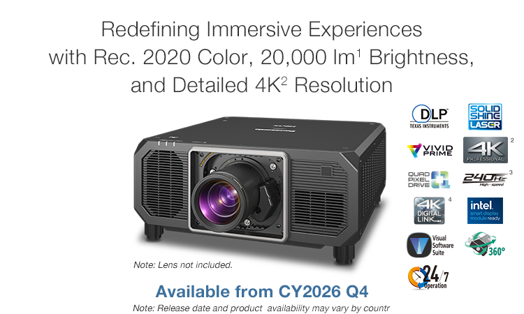 Redefining Immersive Experiences with Rec. 2020 Color, 20,000 lm Brightness, and Detailed 4K Resolution