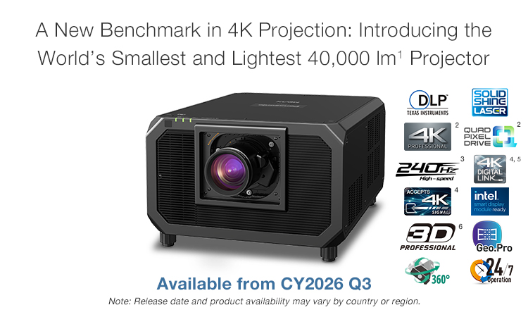 A New Benchmark in 4K Projection: Introducing the World’s Smallest and Lightest 40,000 lm1 Projector
