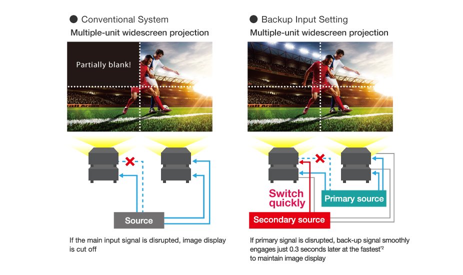 Backup Input Guarantees Picture Display