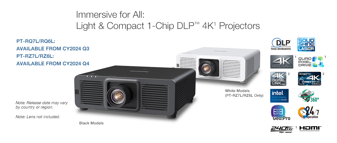 Light & Compact 1-Chip DLP™ 4K Projectors