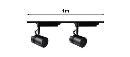 How many Space Players can be mounted to a track system?