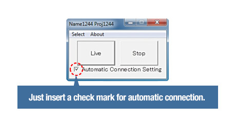 After you make the initial setting once, future connections are automatic