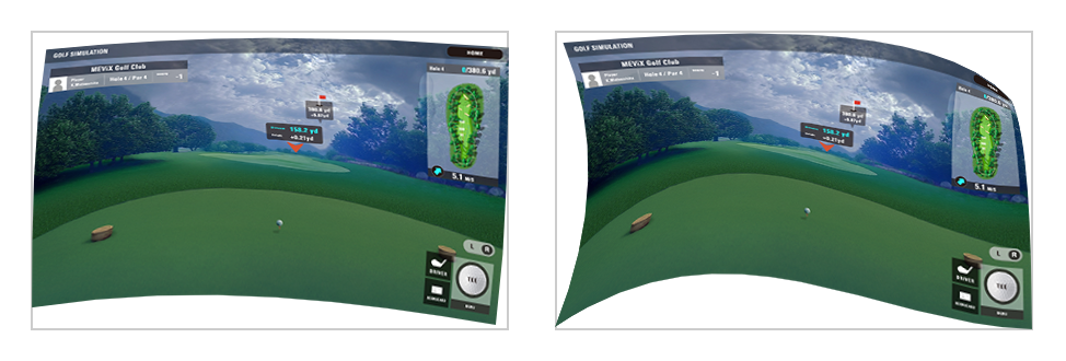 Curved Screen Correction